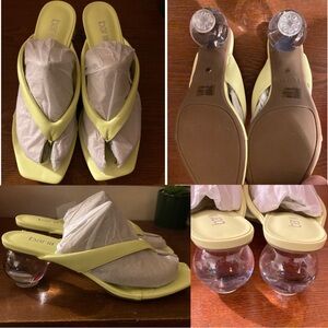 Bar III Women's Chartreuse Heeled Sandals